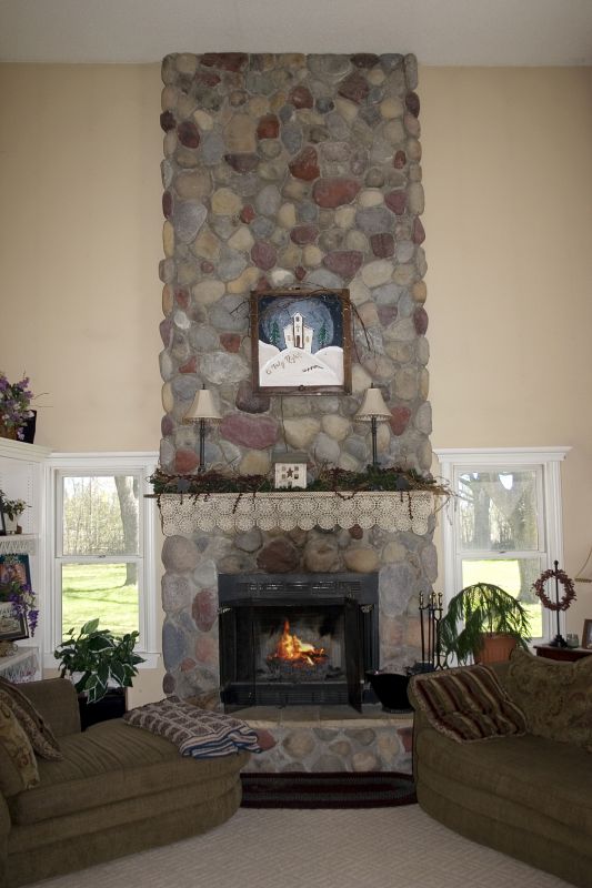 Brick Fireplace Installation