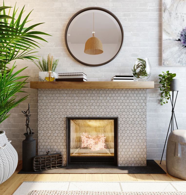 Brick Fireplace Installation