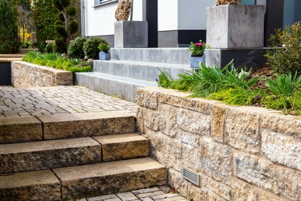 Stone Step Replacement in Cranston