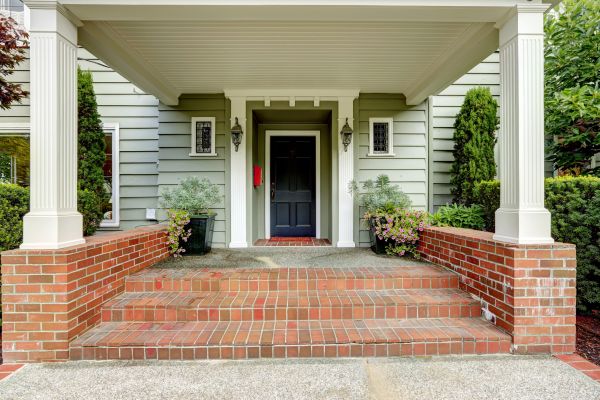Front Porch Masonry Repair in Cranston