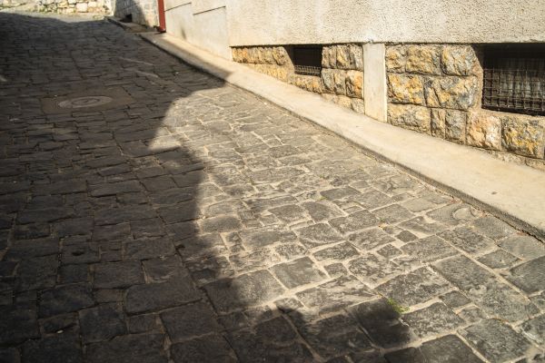 Stone Sidewalk Repair in Cranston