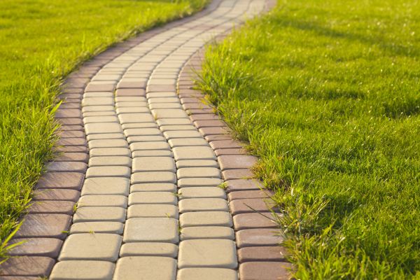 Sidewalk Brick Repair in Cranston