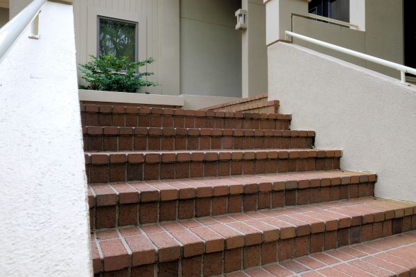 Entryway Brick Repair in Cranston